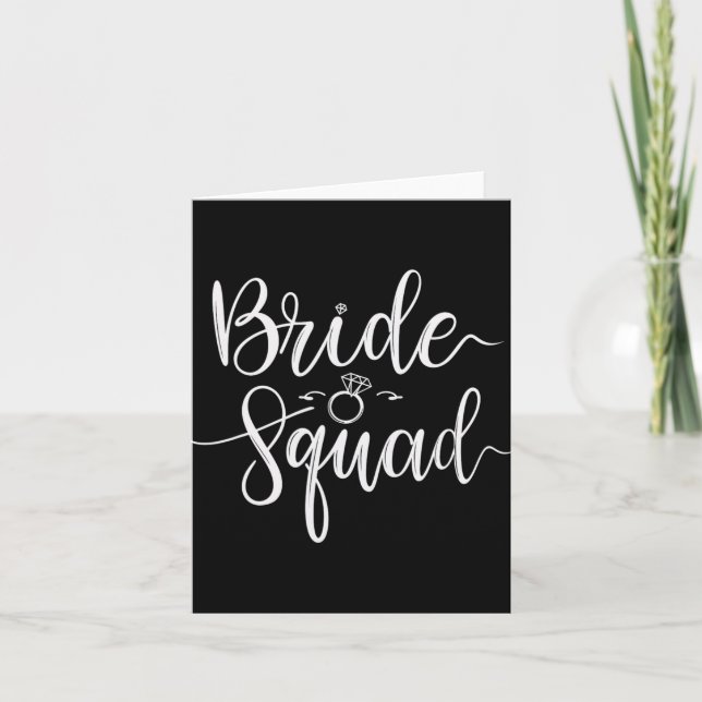 Tarjeta Equipo de Boda Británico (Anverso)