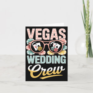 Tarjeta Equipo de boda de Las Vegas fiesta de despedida de