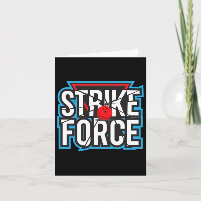 Tarjeta Equipo de Bowling de Guay Bowling Strike Force Bow (Anverso)