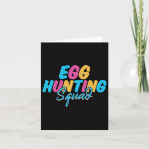 Tarjeta Equipo de búsqueda de huevos día feliz de Pascua t