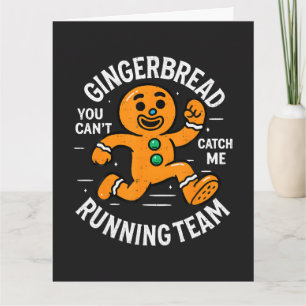 Tarjeta Equipo de Carrera de Pan de Jengibre