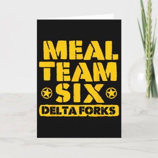 Tarjeta Equipo de Comida Seis Delta Forks 