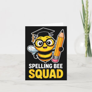 Tarjeta equipo de competencia de equipo de abejas de delet