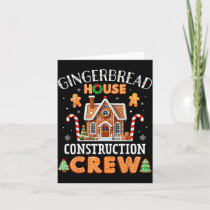 Tarjeta Equipo de Construcción de Casa de Jengibre Niños H