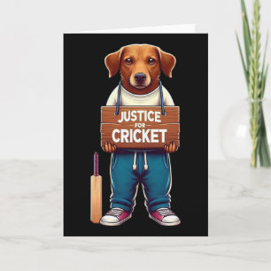 Tarjeta Equipo de críquet 
