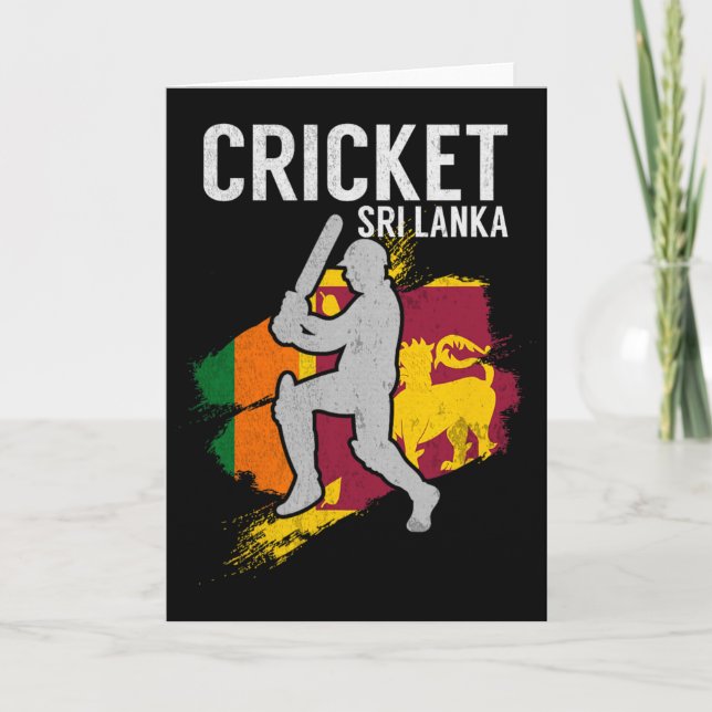 Tarjeta Equipo de críquet de Sri Lanka (Anverso)