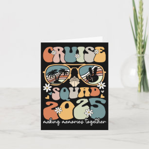 Tarjeta Equipo de crucero 2025 Grupo familiar coincidente 