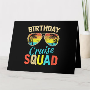 Tarjeta Equipo de crucero de cumpleaños