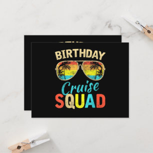 Tarjeta Equipo de crucero de cumpleaños