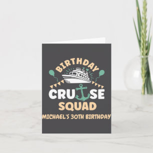 Tarjeta Equipo de crucero de cumpleaños