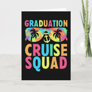Tarjeta Equipo de crucero de graduación Playa de Hawái Gra