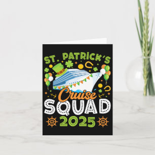 Tarjeta Equipo de crucero del día de San Patricio 2025 div