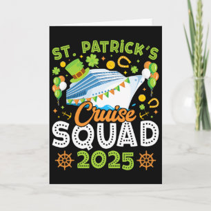 Tarjeta Equipo de crucero del día de San Patricio 2025 div