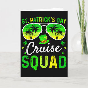 Tarjeta Equipo de crucero del día de San Patricio 2025 div