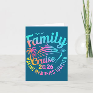 Tarjeta Equipo de crucero vacaciones de verano 2026 famili