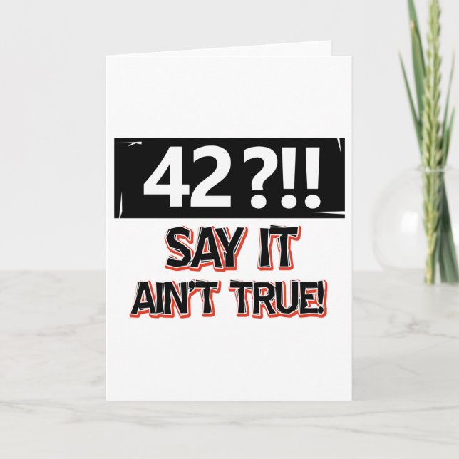 Tarjeta Equipo de cumpleaños de 42 años (Anverso)