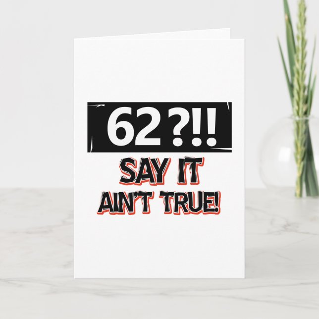 Tarjeta Equipo de cumpleaños de 62 años (Anverso)