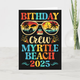 Tarjeta Equipo de cumpleaños de Myrtle Beach Vacaciones Cr