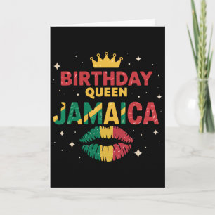 Tarjeta Equipo de cumpleaños Jamaica 2025 Chicas solteras