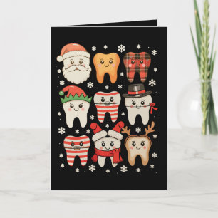 Tarjeta Equipo de dientes de Navidad dental tripulación de