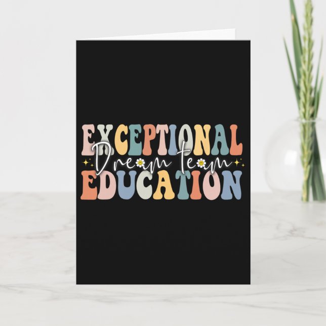 Tarjeta Equipo de educación excepcional de ensueño Profeso (Anverso)