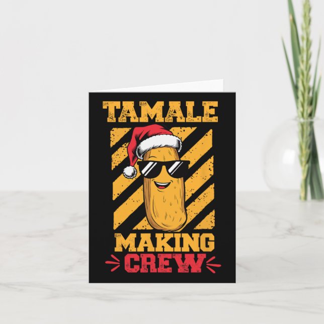 Tarjeta Equipo de elaboración de tamales Temporada de tama (Anverso)