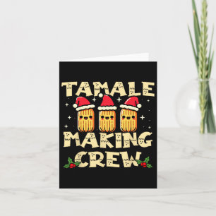 Tarjeta Equipo de elaboración de tamales Temporada de tama