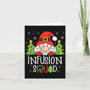 Tarjeta Equipo de Enfermera de Infusión Santa Estetoscopio