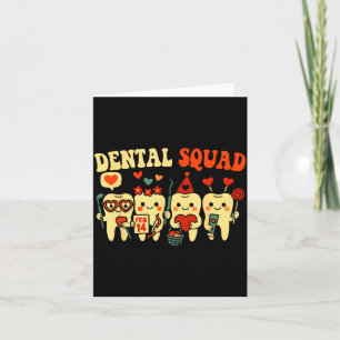 Tarjeta Equipo de enfermera dental día de San Valentín die