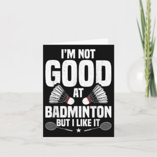 Tarjeta Equipo de entrenador de bádminton de equipo de ama