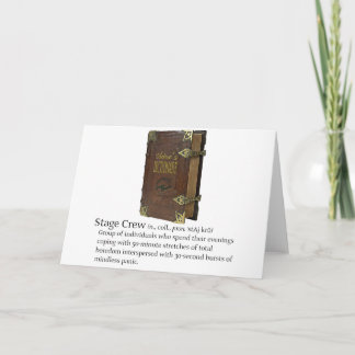 Tarjeta Equipo de escenario