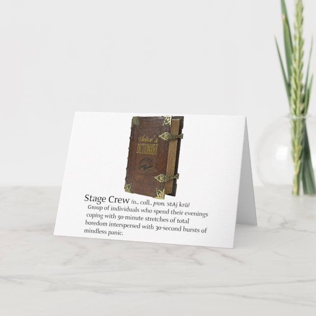 Tarjeta Equipo de escenario (Anverso)