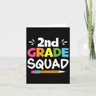 Tarjeta Equipo de estudiantes de segundo curso de secundar