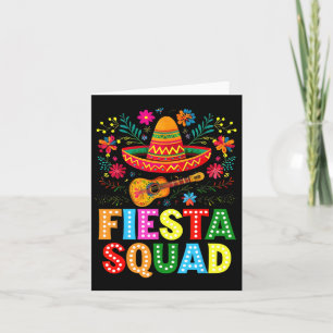 Tarjeta Equipo de Fiesta Cinco De Mayo Vamos a Fiesta Mexi
