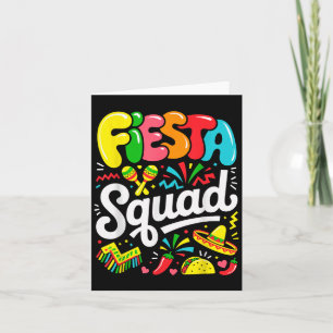 Tarjeta Equipo de Fiesta Cinco De Mayo Vamos a Fiesta Mexi