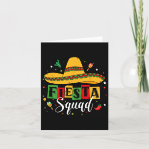 Tarjeta Equipo de fiesta del Cinco De Mayo Fiesta Mexicana