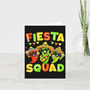 Tarjeta Equipo de Fiesta Divertido Mexicano para Niños Hom