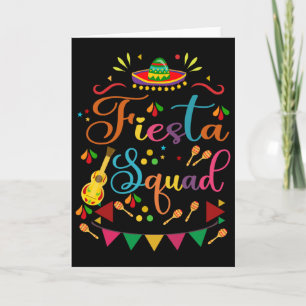 Tarjeta Equipo de fiesta familiar coincidente Cinco De May