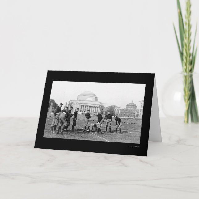 Tarjeta Equipo de fútbol 1916 del equipo universitario de (Anverso)