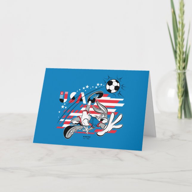 Tarjeta Equipo de Fútbol de EE. UU. con BUGS BUNNY™ Gráfic (Anverso)