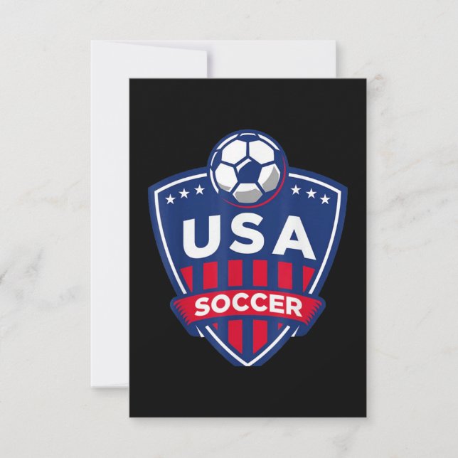 Tarjeta Equipo de fútbol de Estados Unidos (Anverso)