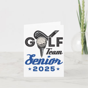 Tarjeta Equipo De Golf Senior 2025 Graduación Noche Cl De