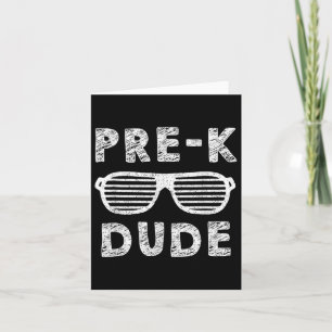 Tarjeta Equipo De Graduación Pre-k Chico Divertido De Vuel