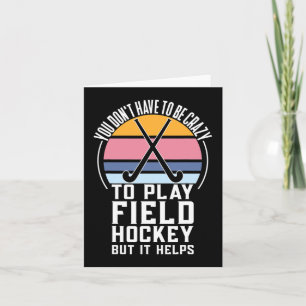 Tarjeta Equipo De Hockey De Campo Cita Para Hockey De Loco