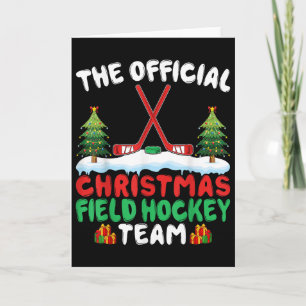 Tarjeta Equipo de Hockey sobre Césped de Navidad - Jugador