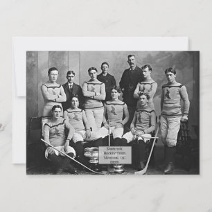 Tarjeta Equipo de hockey sobre chamrock, Montreal, QC 1899