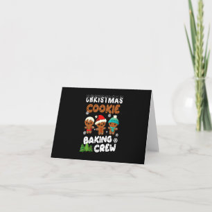Tarjeta Equipo de horneado de galletas de Navidad regalo