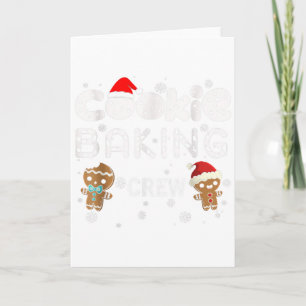 Tarjeta Equipo de Horneado de Galletas Traje de Navidad de