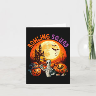 Tarjeta Equipo de horror de la pelota de halloween como mo