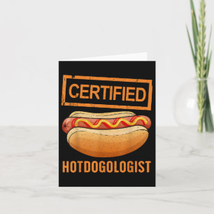 Tarjeta Equipo De Hotdog De Guay Para Hombres Mujeres Hotd